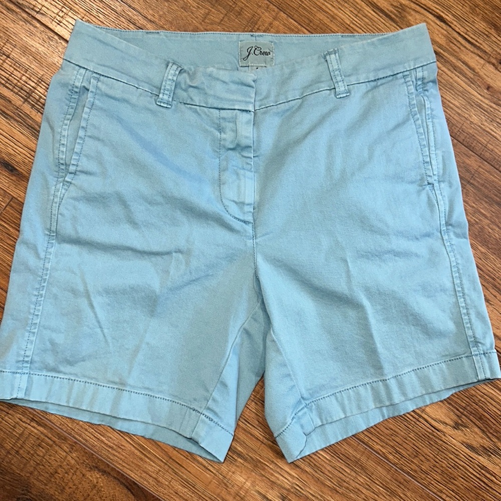 Size 4 J Crew Light Blue Shorts. Super Cute